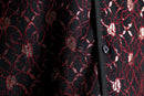 "PRONTI" flower design open collar shirt
