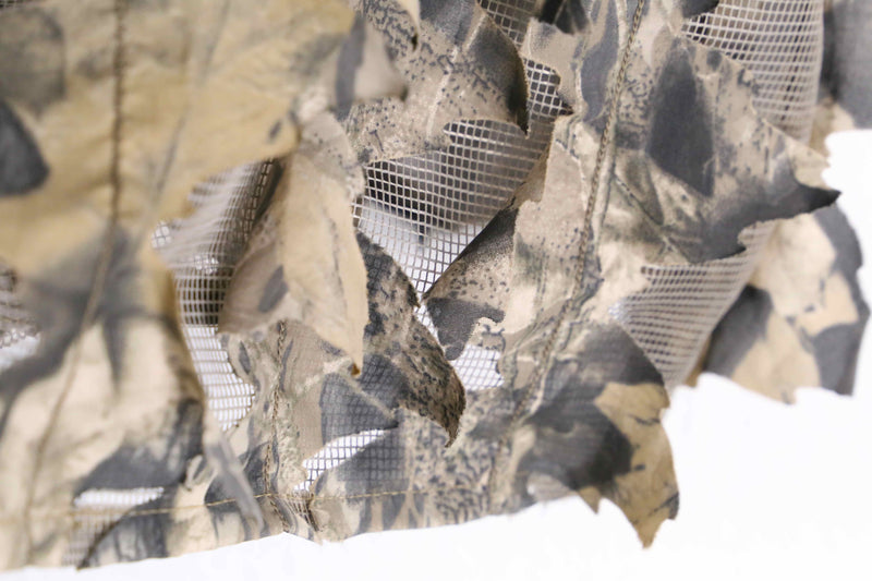 "UNDER BRUSH" real tree camo pattern no collar ghillie shirt