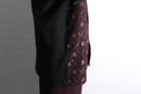 "PRONTI" flower design open collar shirt