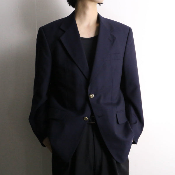 navy single tailored jacket