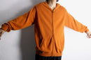 ”IZOD” orange double zip cotton knit parka