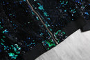 1990-00s sequins zip blouson