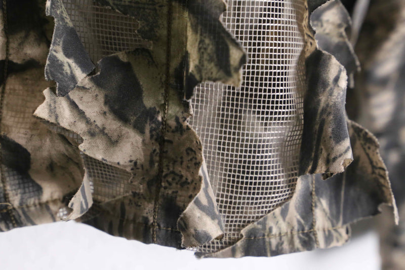 "UNDER BRUSH" real tree camo pattern no collar ghillie shirt