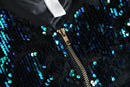 1990-00s sequins zip blouson