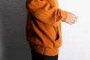 ”IZOD” orange double zip cotton knit parka