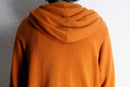 ”IZOD” orange double zip cotton knit parka