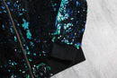 1990-00s sequins zip blouson