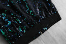 1990-00s sequins zip blouson