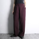bordeaux wide tapered slacks