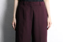 bordeaux wide tapered slacks