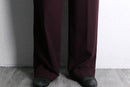 bordeaux wide tapered slacks