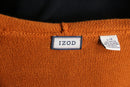 ”IZOD” orange double zip cotton knit parka
