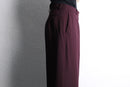 bordeaux wide tapered slacks