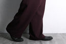 bordeaux wide tapered slacks