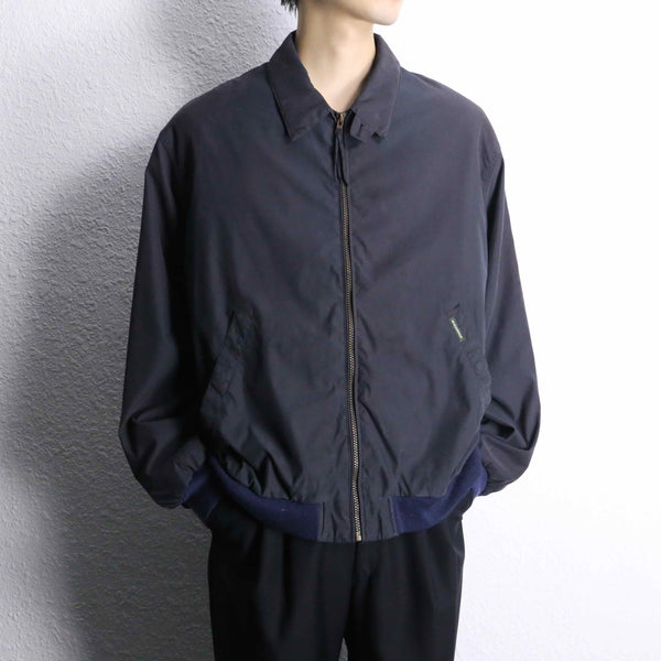 1990's black nylon zip up jacket