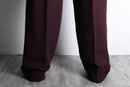 bordeaux wide tapered slacks
