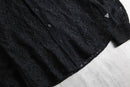 2000s GUESS black lace shirt