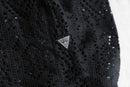 2000s GUESS black lace shirt