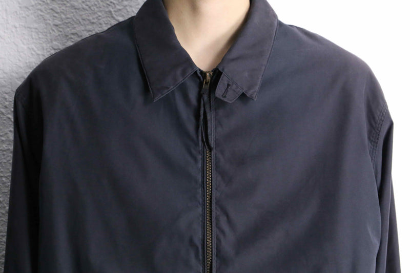 1990's black nylon zip up jacket