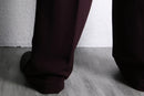 bordeaux wide tapered slacks