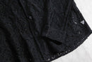 2000s GUESS black lace shirt