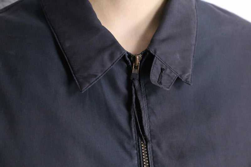 1990's black nylon zip up jacket