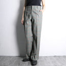 70’s check poly flare pants