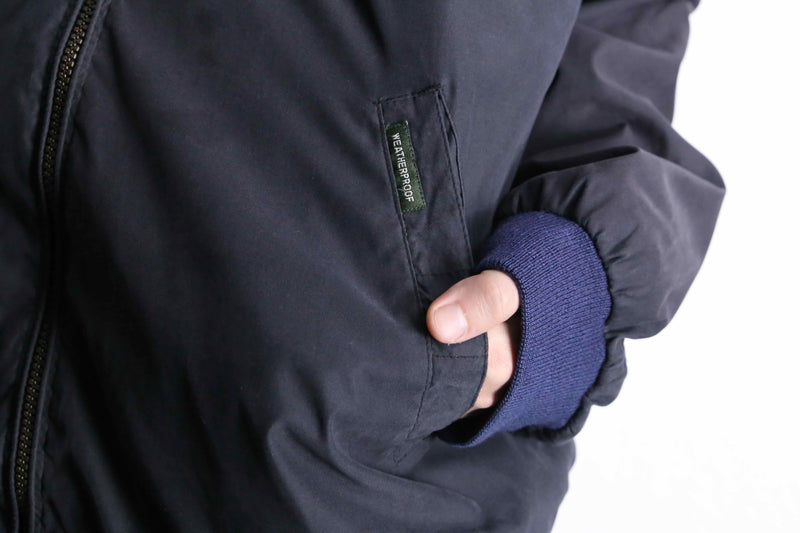 1990's black nylon zip up jacket