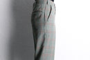 70’s check poly flare pants