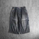 1990-00s wide baggy denim shorts