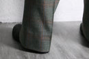 70’s check poly flare pants