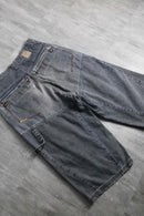 1990-00s wide baggy denim shorts