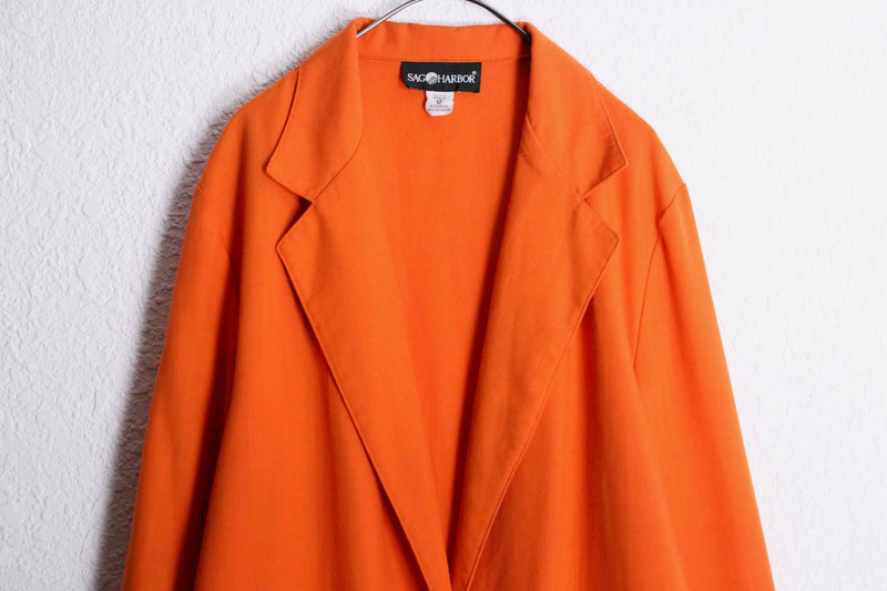 "SAG HARBOR" orange one button easy tailored jacket