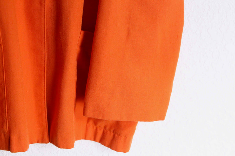 "SAG HARBOR" orange one button easy tailored jacket