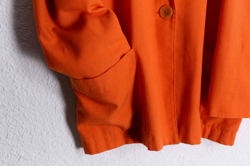 "SAG HARBOR" orange one button easy tailored jacket