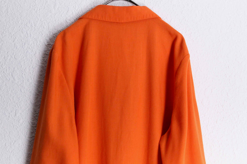 "SAG HARBOR" orange one button easy tailored jacket