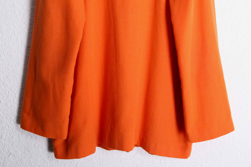 "SAG HARBOR" orange one button easy tailored jacket