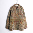 90s ethnic design gobelin jacket