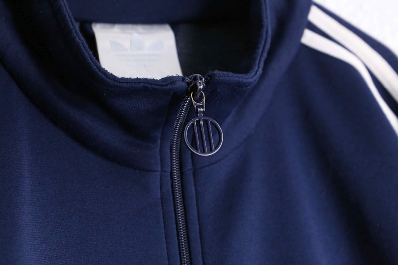 90's "adidas" navy three stripe design track jacket