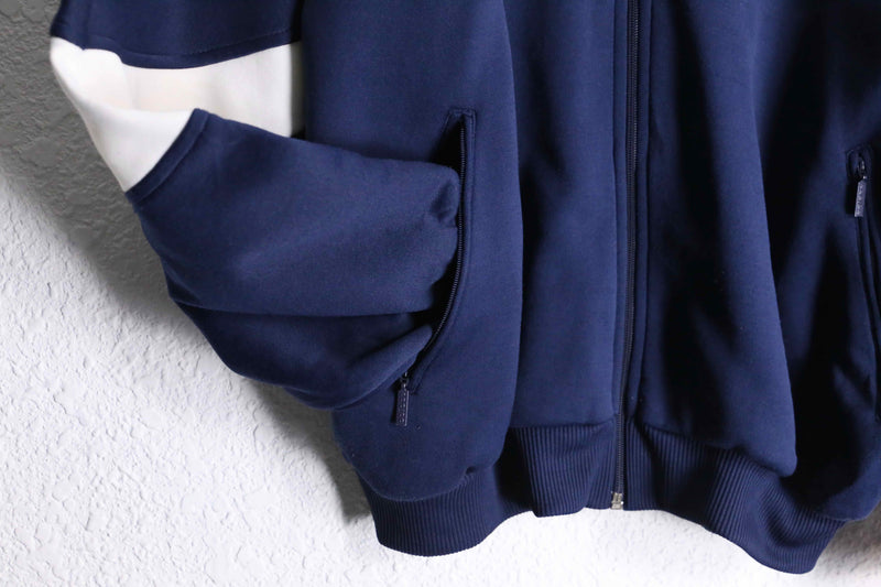 90's "adidas" navy three stripe design track jacket