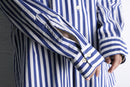 “Polo by Ralph Lauren” stripe cotton cleric shirt
