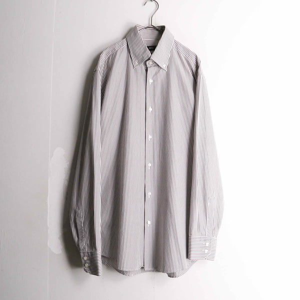 "HUGO BOSS" whitecolor stripe pattern cotton shirt