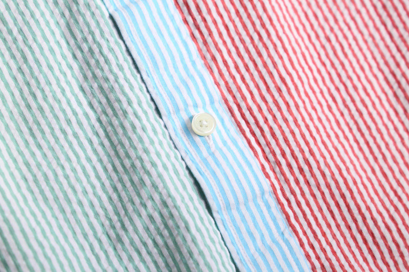 “Brooks Brothers” light color seersucker shirt