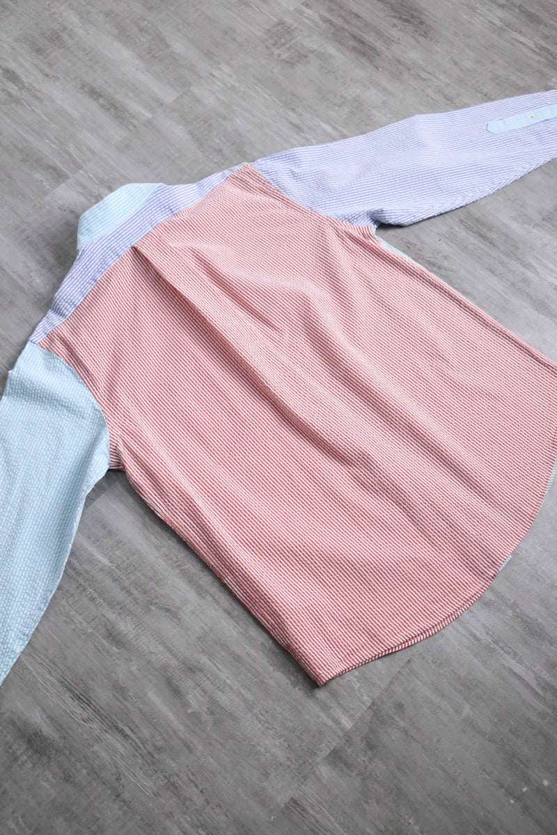 “Brooks Brothers” light color seersucker shirt