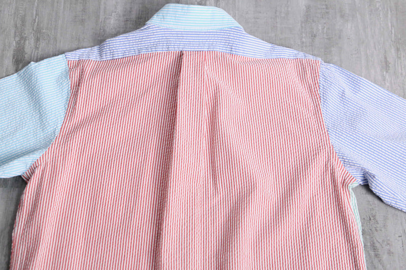 “Brooks Brothers” light color seersucker shirt