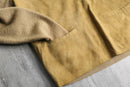 60’s knit × suede switch design V-neck knit