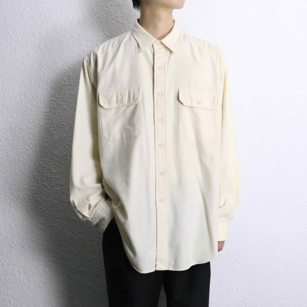 "Polo by RL" ivory flannel workstyle shirt