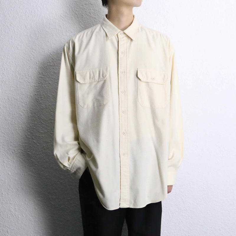 "Polo by RL" ivory flannel workstyle shirt