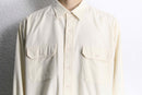 "Polo by RL" ivory flannel workstyle shirt