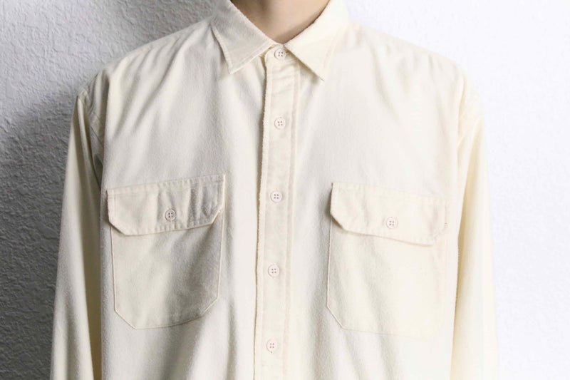 "Polo by RL" ivory flannel workstyle shirt